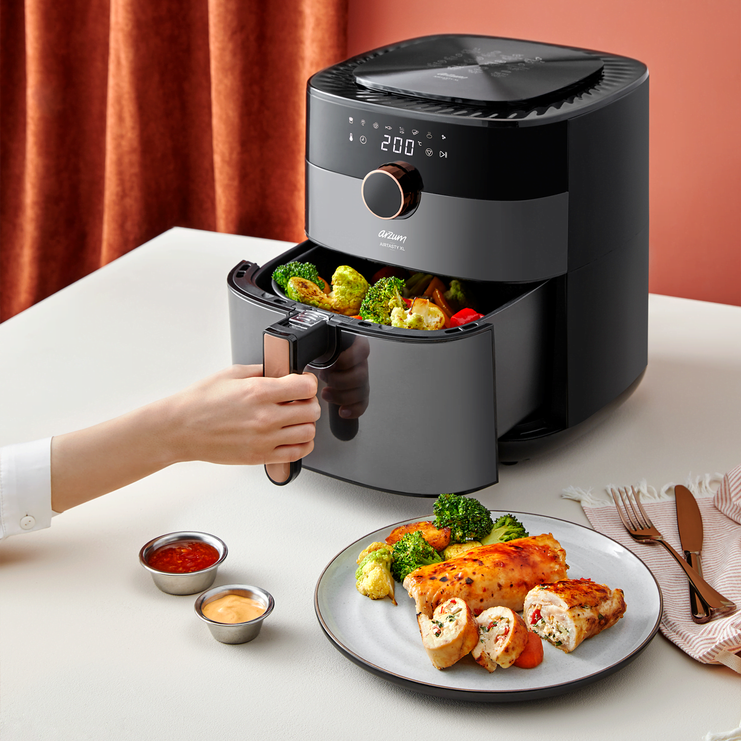 აეროგრილი Arzum AR2074-B AirFryer 6lt
